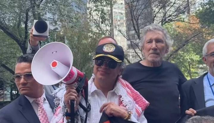 En manifestación en Nueva York, Petro le pidió a los soldados de EE. UU. que “desobedezcan la orden de Trump” sobre Gaza