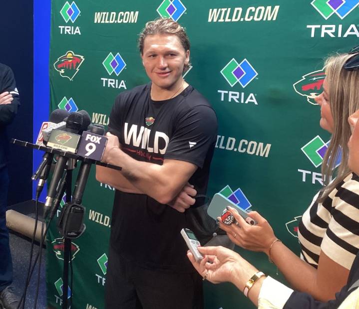 Kaprizov says he’s happy in ‘Minny’ as Wild camp begins
