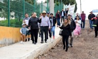 Lorena García entrega obra en Huajomulco y anuncia electrificación por más de 2 millones