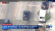 Murder suspect leads LAPD on high-speed chase through South Los Angeles