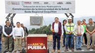 Colocan primera piedra de Universidad de la Salud en Zoquitlán