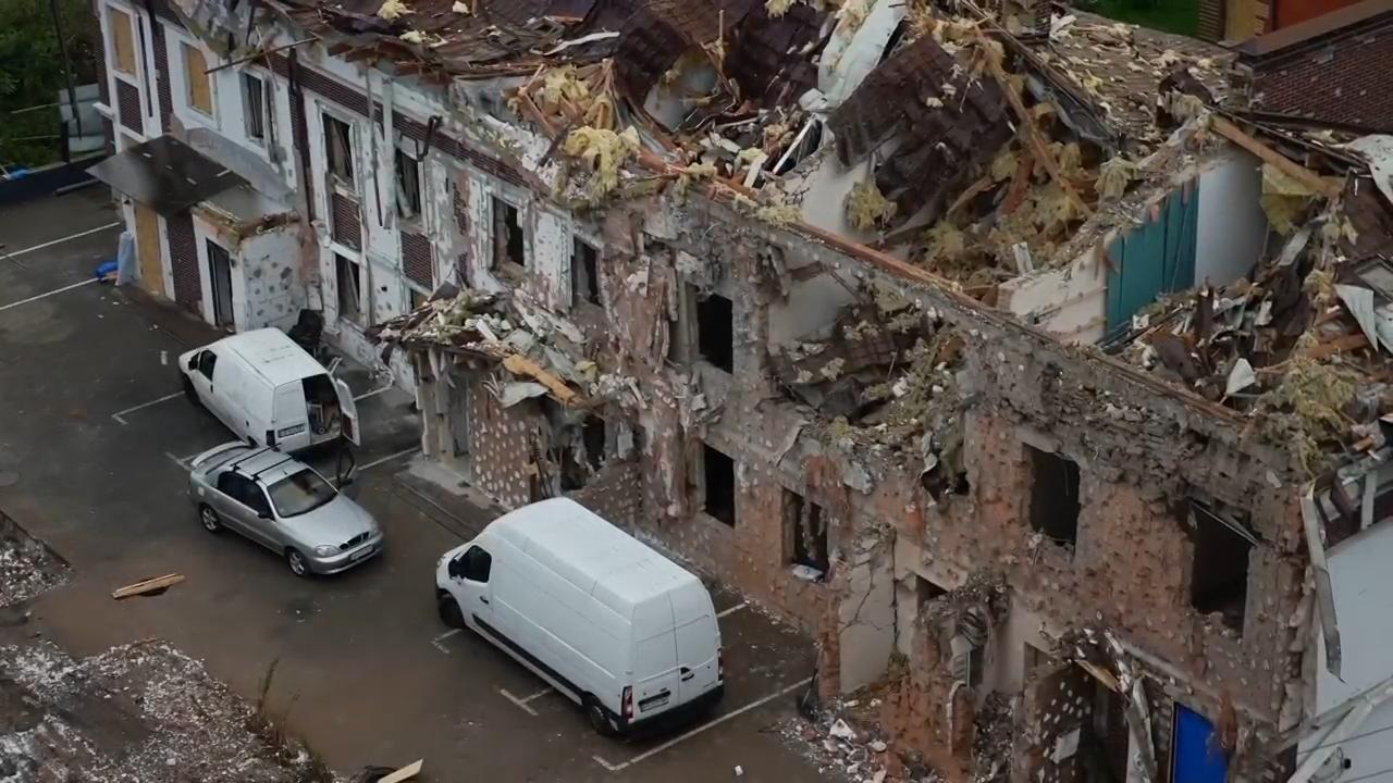 After missile strike near Kyiv, volunteers and one café owner help stitch life back together