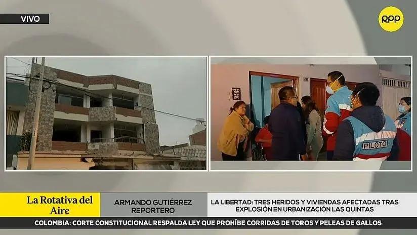 Este es el panorama en la zona afectada por el atentado con explosivo en Trujillo