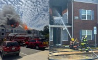 Feroz incendio en complejo de apartamentos en Goldsboro
