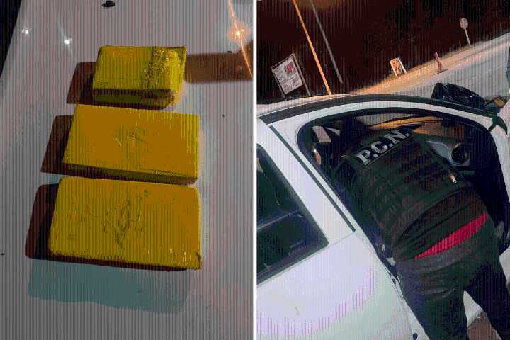 Cuatro detenidos tras una emboscada a dos autos que transportaban casi 3 kilos de cocaína
