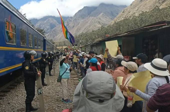 Machu Picchu: comunidades protestan exigiendo ingreso de nueva flota de buses turísticos