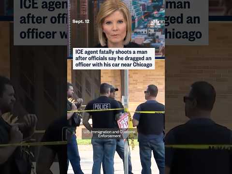 ICE agent fatally shoots a man after officials say he dragged an officer with his car near Chicago