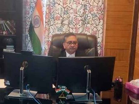 Justice Sanjeev Kumar makes History as holds Division Bench Proceedings from Gurez virtually