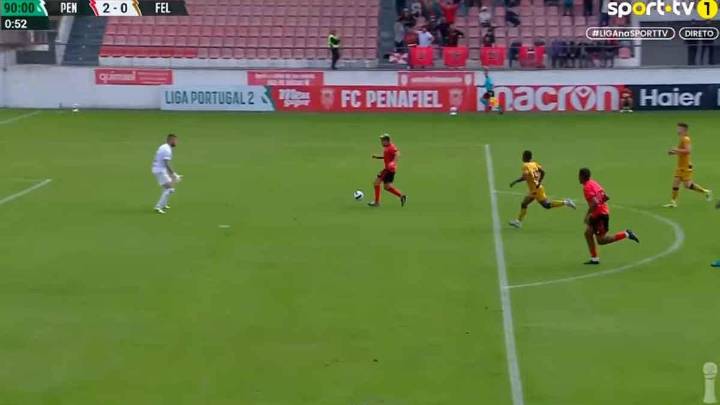 Así fue el gol del exdeportivista Davo que le dio el primer triunfo en la Liga 2 al Penafiel