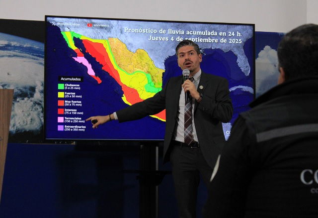 Gobierno de México llama a extremar medidas de prevención ante efectos del ciclón Lorena