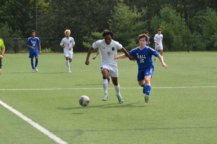 Hall Boys Soccer Tops Trumbull