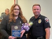 Chief Johnson Recognizes Employee for Outstanding Service