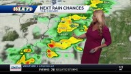 Impact weather:  Rain chances for Sunday