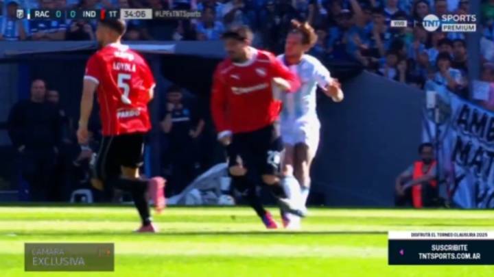 Polémica en el clásico: Independiente pidió roja a Zuculini por una dura falta contra Lomónaco