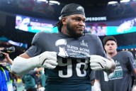 Jason Kelce Has Risque Reaction to NFL Star Jalen Carter’s Spitting Act