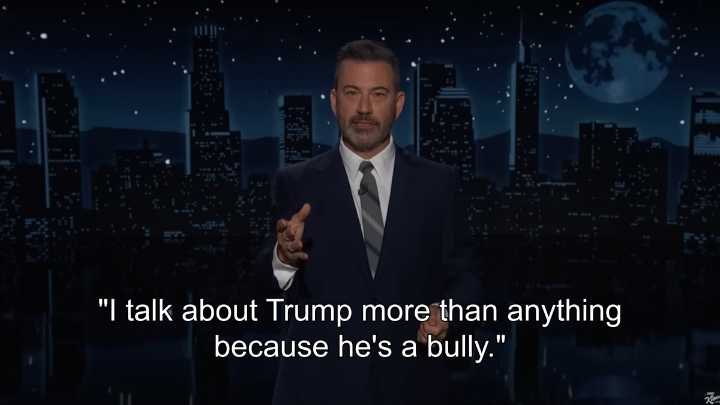I dont like bullies: Jimmy Kimmel refuses to stop mocking Trump