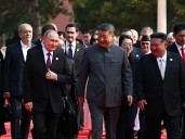 China 'unstoppable', says Xi with Kim, Putin at his side