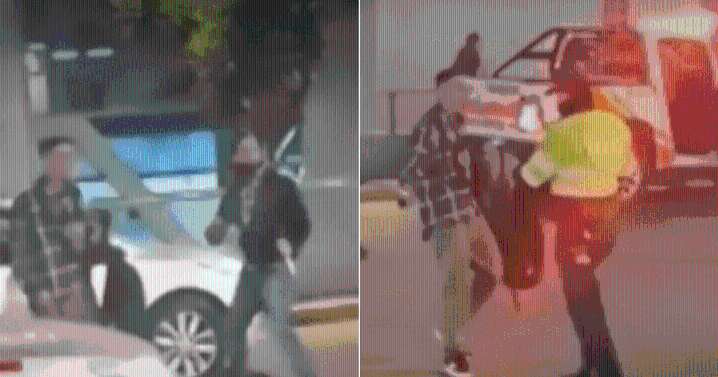 Delincuentes atacan con cuchillo a dos policías e intentan llevarse patrullero en intervención en Surquillo