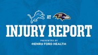 Lions at Ravens injury report: Sept. 20