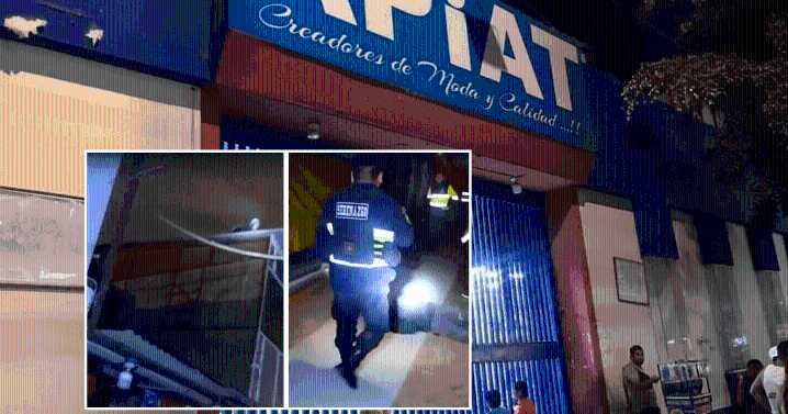 Presunto delincuente cae de techo al intentar huir de las autoridades en Trujillo
