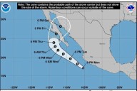 Depresión tropical Doce-E tocaría tierra en BCS como tormenta tropical