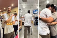 Sorprende a su novio con fiesta en Costco; amigos lo festejan en cada pasillo