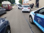 Un delincuente que huía de la Policía Nacional colisiona su vehículo contra otro y deja un herido en Cuenca