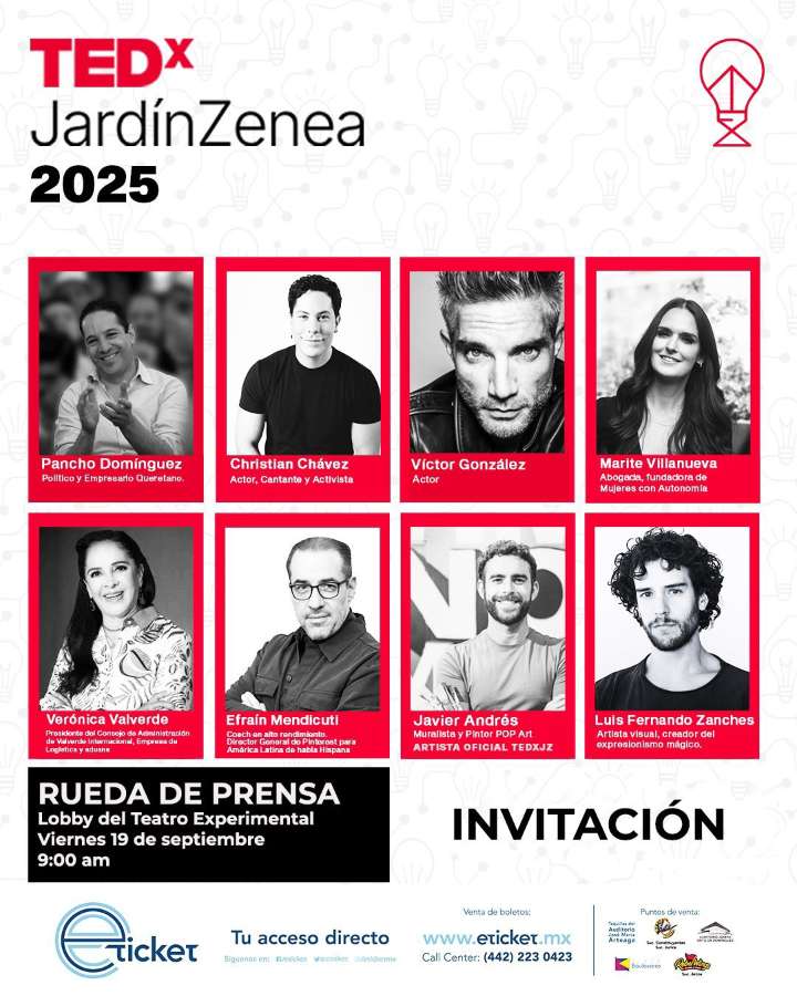 TEDx Jardín Zenea celebrará su 7ª edición en Querétaro