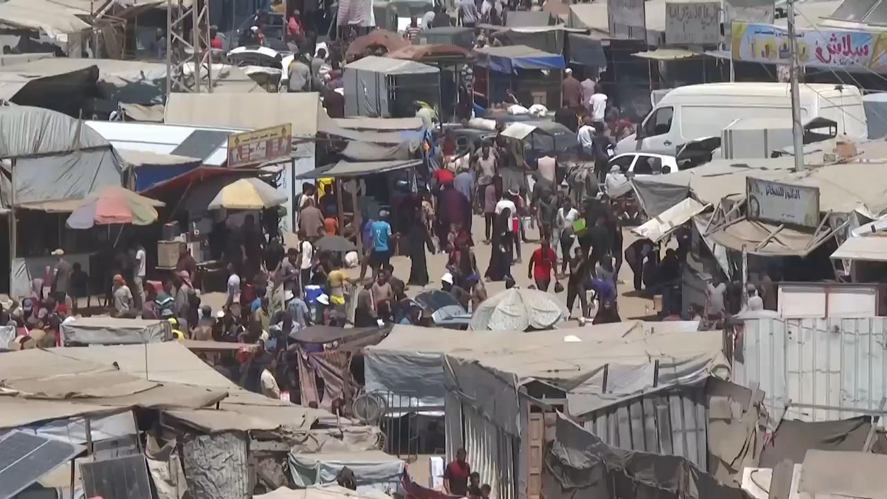 Palestinians report overcrowding in Gaza's southern camps as Israel repeats displacement orders