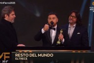 El agradecimiento a Fede Bal por su Martín Fierro con referencia a 'Los Simuladores' y en homenaje a su padre
