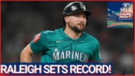 MLB GAME NIGHT: Cal Raleigh BREAKS Mickey Mantle's Home Run Record! Ties Ken Griffey Jr.'s 56 Mariners HRs!
