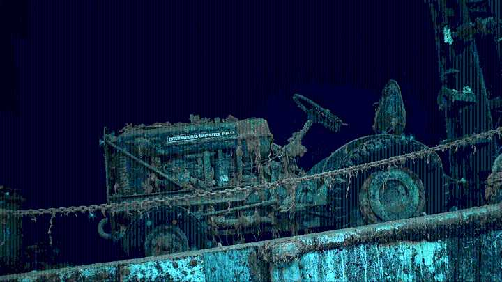 A tractor enthusiast wants to recover one onboard a sunken World War II carrier