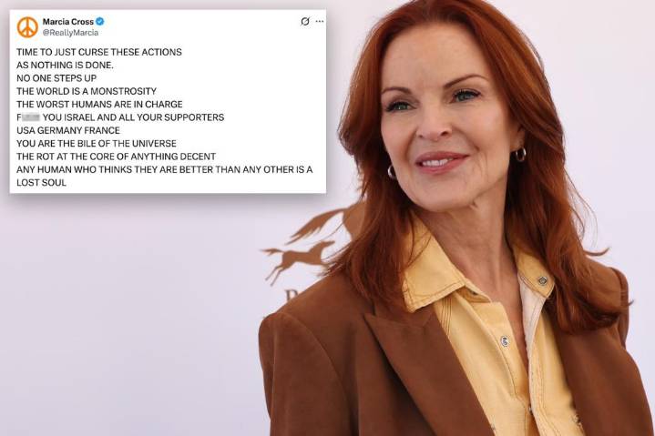 Exclusive | 'Desperate Housewives' star Marcia Cross is 'Antisemite of Week'