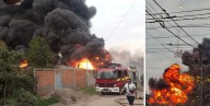 El dueño del depósito de aceite que se prendió fuego fue trasladado al Centro de Salud