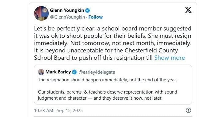 Chesterfield school employees blasted for Charlie Kirk posts