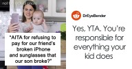 “I Warned Her”: Woman Refuses To Pay £2,300 After Baby Breaks Friend’s iPhone And Gucci Sunglasses