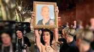 Katy Perry ya está en Argentina y fue recibida con un cuadro de Eva Perón