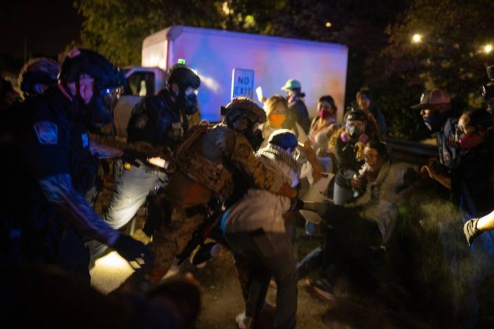 Four hit with federal charges related to ICE protests