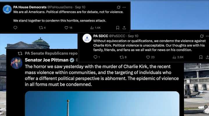 Pennsylvania Politicians Respond to Charlie Kirk Assassination