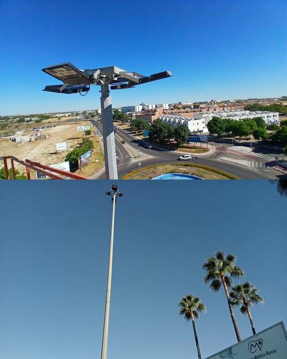 Bormujos renueva la iluminación LED en las principales glorietas para mejorar la seguridad vial