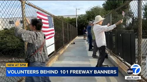 Meet the volunteers behind the 101 freeway banners