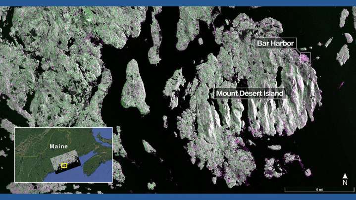 NASA's satellite reveals detailed images of Maine coast