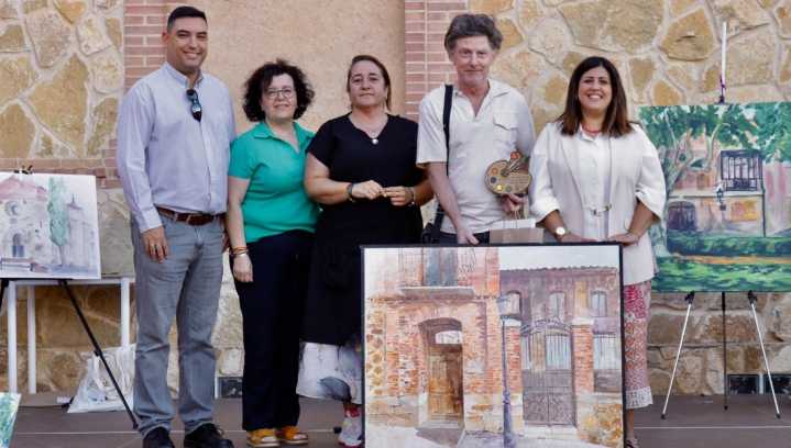 El charro Francisco Tomás Medina se impone en el XXVI Certamen de pintura rápida 'Ciudad de Benavente'