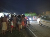 Conductor de moto que chocó a un señor frente a 23 de Febrero se fue a la fuga