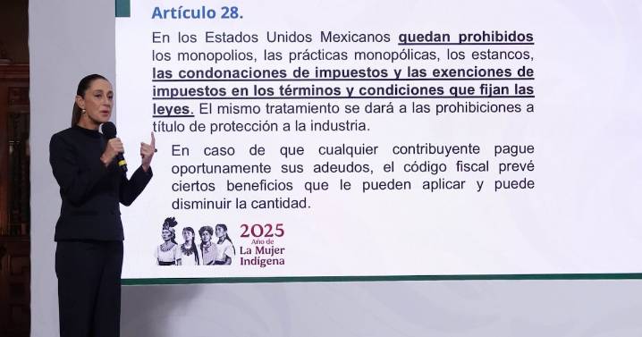 ‘No es un asunto de negociación en lo oscurito, es un asunto de ley’: CSP sobre adeudos de Grupo Salinas