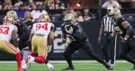 Saints G Cesar Ruiz carted off field at halftime in Buffalo