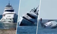 Yate se hunde durante viaje inaugural:  sólo alcanzó a estar 15 minutos a flote