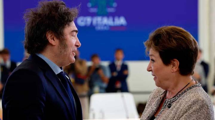 Tras el anuncio del Tesoro, Milei y Caputo se reunieron con la titular del FMI para analizar el plan económico