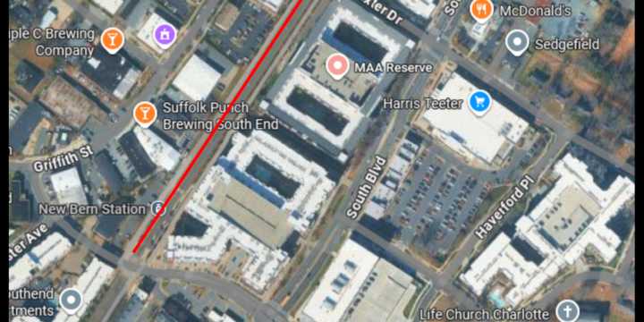 Part of rail trail in South End to be closed for next 4 months, CATS say