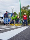 Con señalización peatonal se fomenta la cultura vial en Yopal